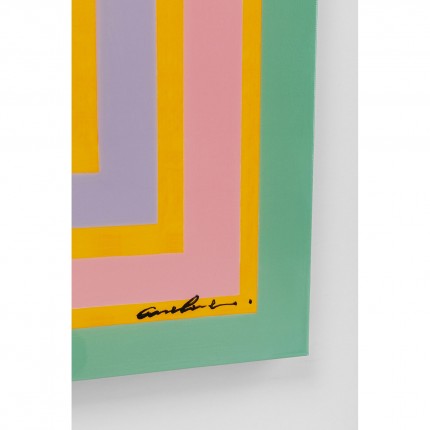 Schilderij Tendency 140x140cm oranje Kare Design