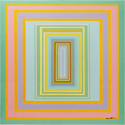 Schilderij Tendency 140x140cm oranje Kare Design