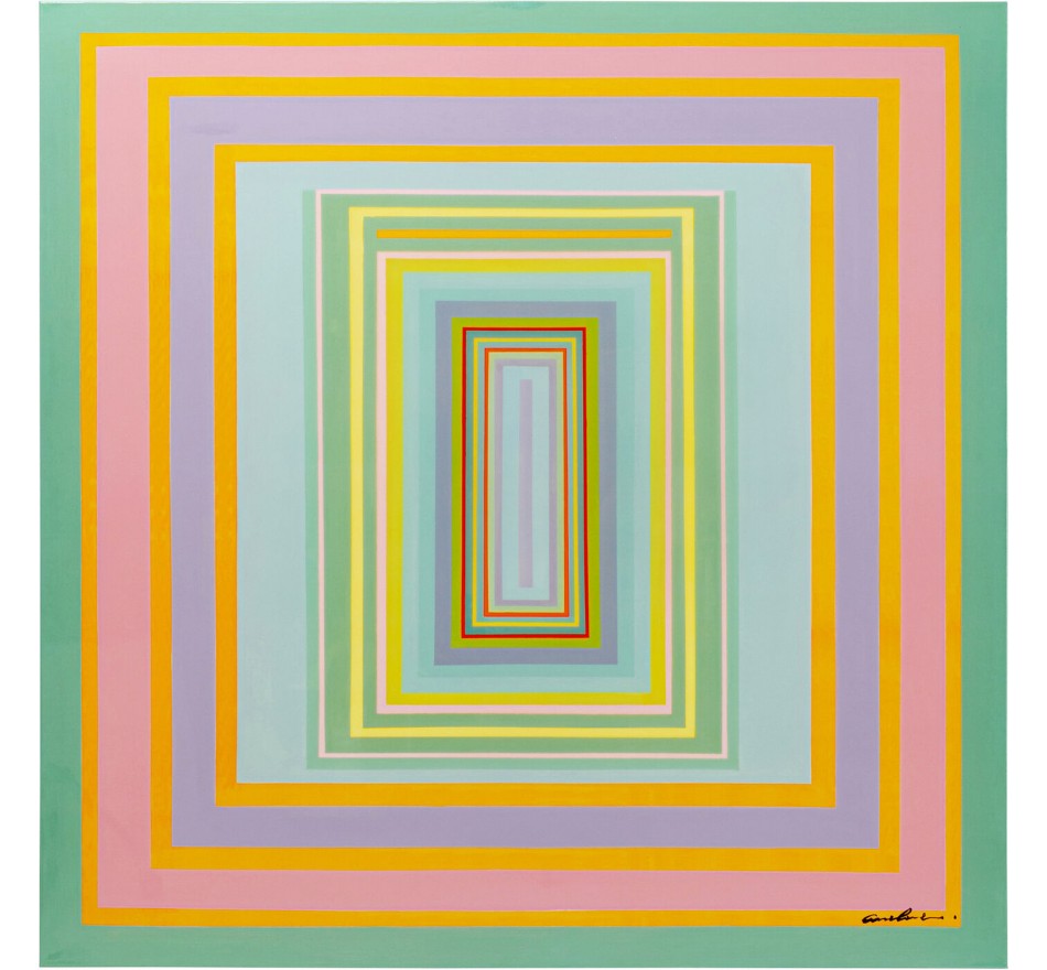 Schilderij Tendency 140x140cm oranje Kare Design