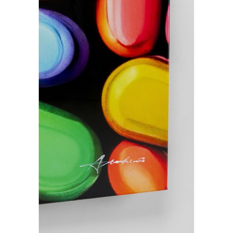 Tableau sur toile Pastilla colore 70x140cm