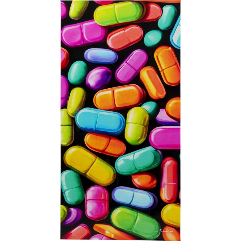 Tableau sur toile Pastilla colore 70x140cm