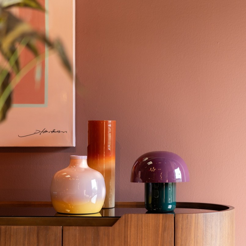 Vase dégradé rose et jaune - Rici - Kare Design