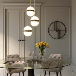 Table à manger ovale en verre fumé - Grande Possibilita - Kare Design