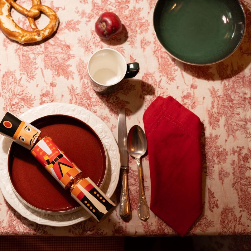 Red porcelain plates set of 6 - Colorino - Kare Design