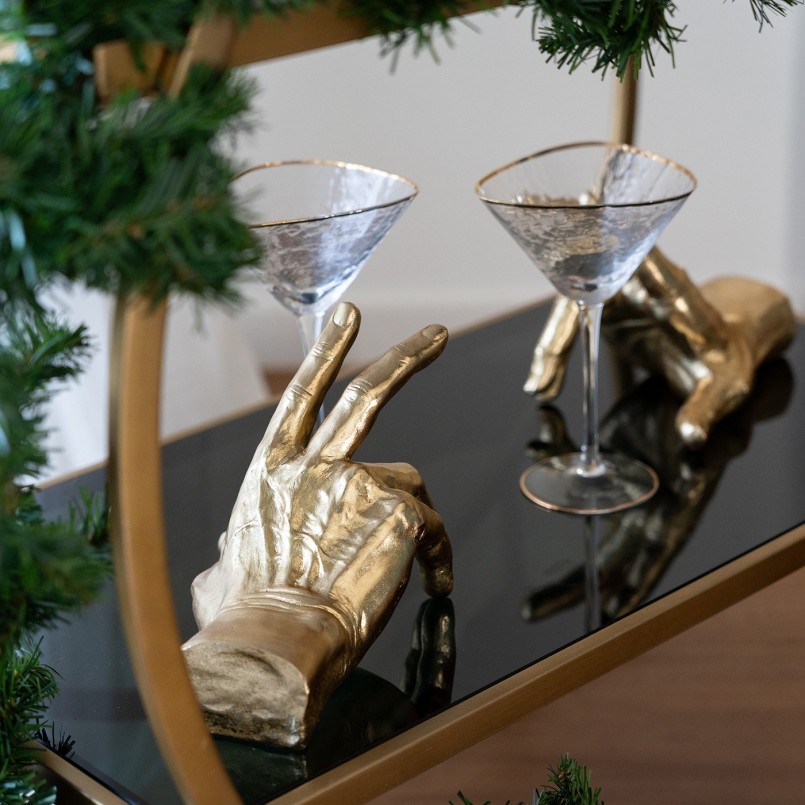 Golden hand bookends - Kare Design