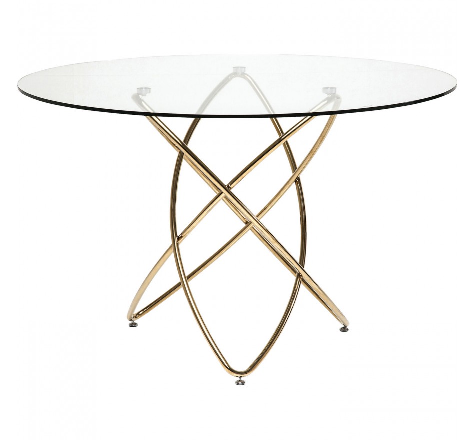Eettafel Molekular Ø120cm goud Kare Design