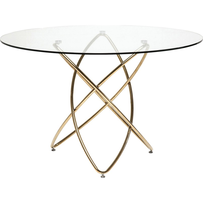 Table Molekular dorée Ø120cm