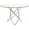 Table Molekular dorée Ø120cm
