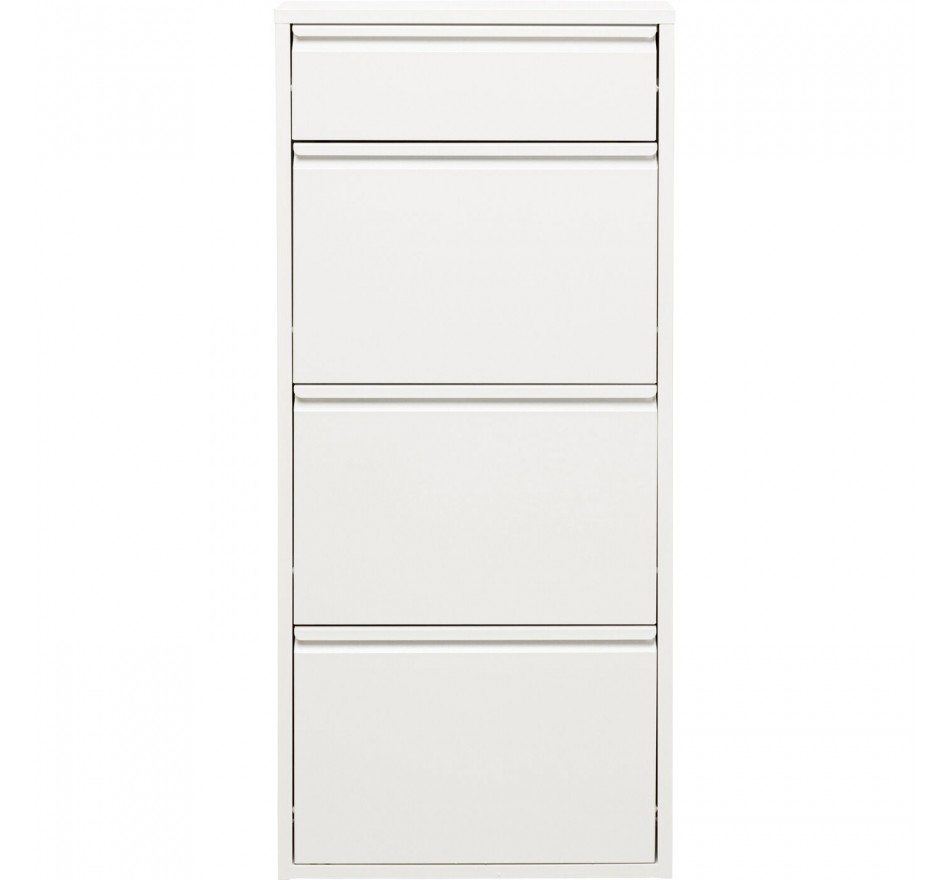 Schoenenkast Caruso wit 3+1 laden Kare Design