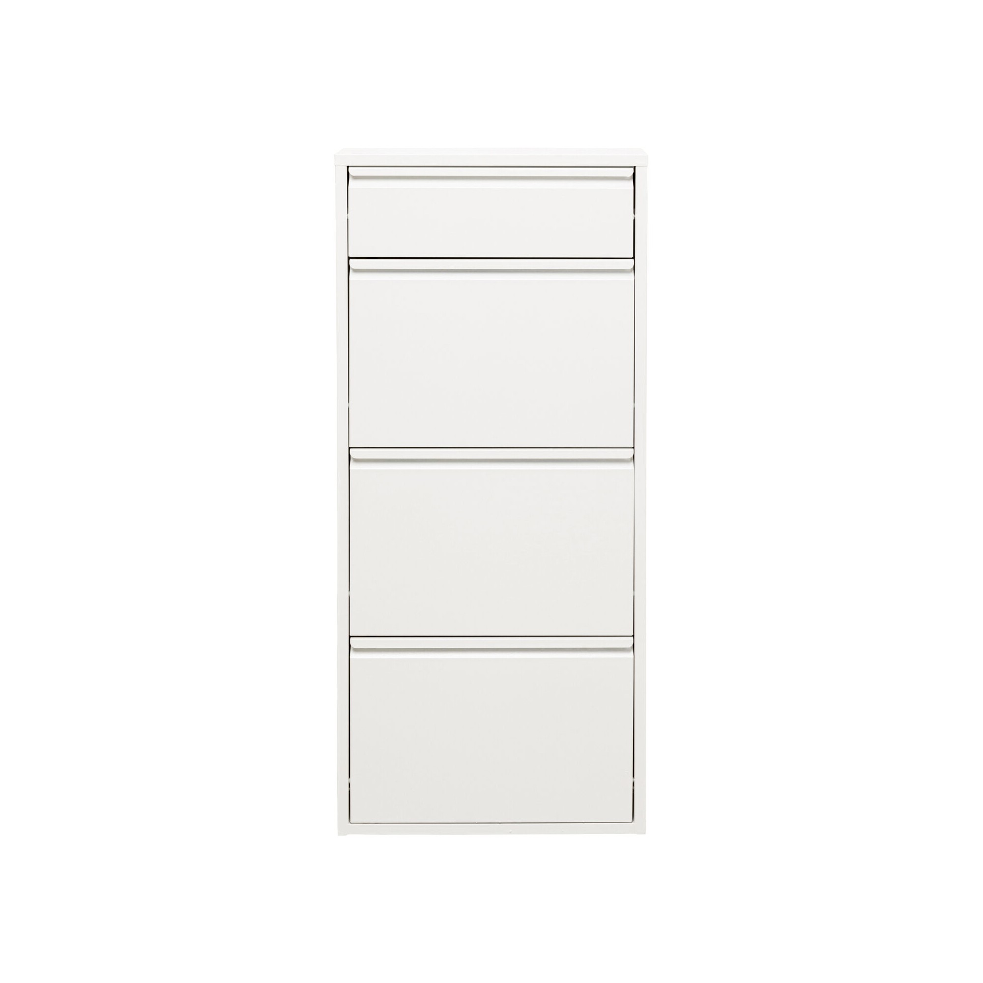 Meuble à chaussures Caruso 3+1 blanc