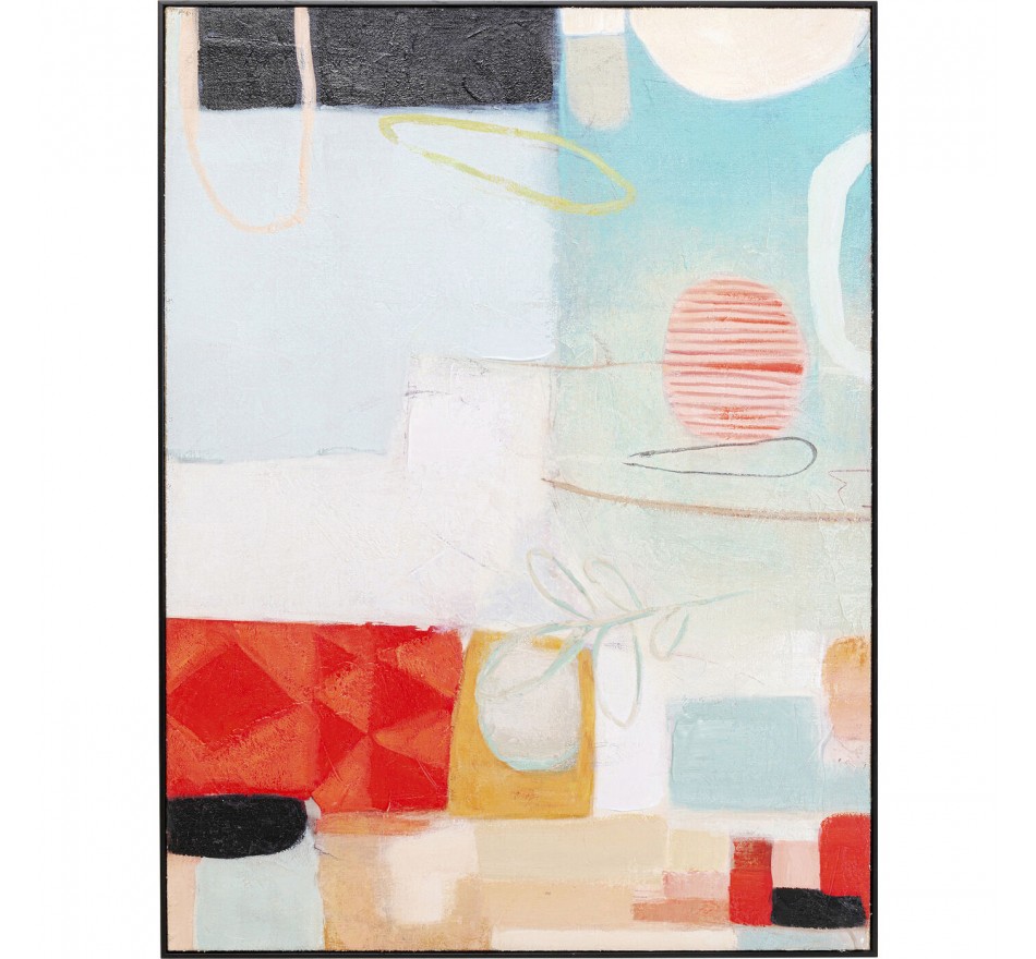 Schilderij Allegro Circles 90x120cm Kare Design