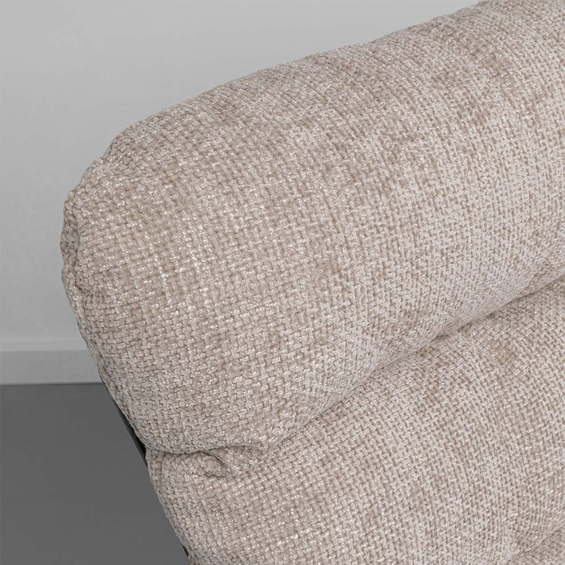 Schommelstoel en voetenbank beige - Vienna - Kare Design