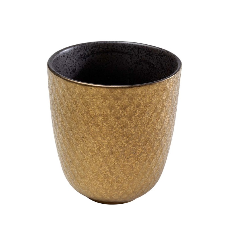 Tasses en porcelaine dorée et grise - Diva - Kare Design