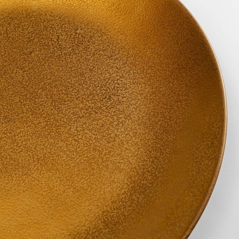 Gold ceramic plate - Diva - Kare Design