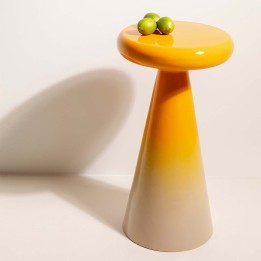 Table d'appoint en acier dégradé de jaune - Rici - Kare Design