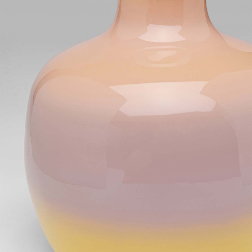 Vase dégradé rose et jaune - Rici - Kare Design
