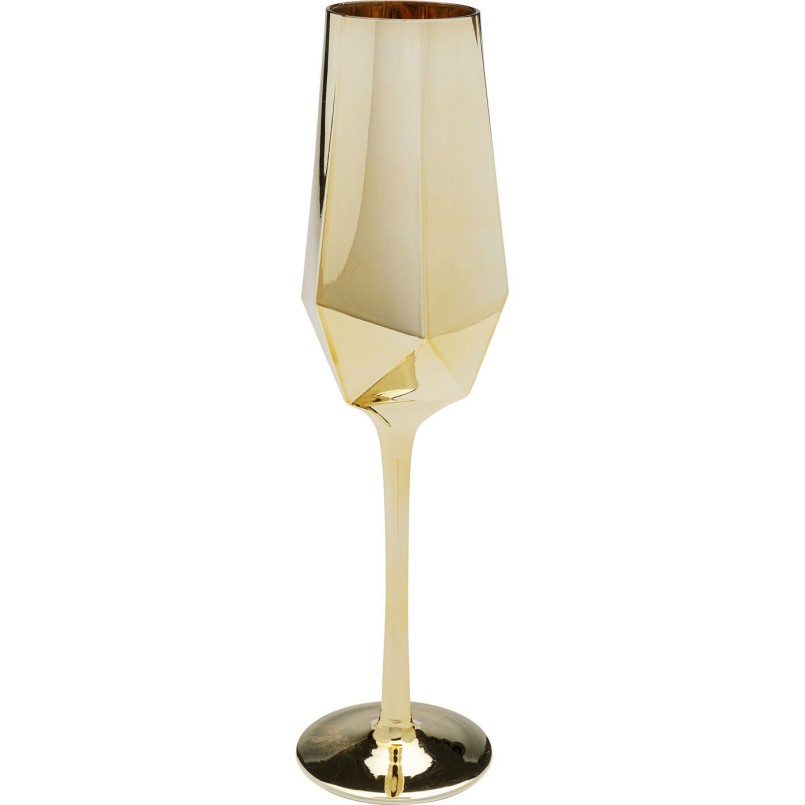 Verre à champagne Diamond Gold
