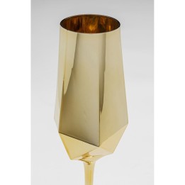 Verre à champagne Diamond Gold
