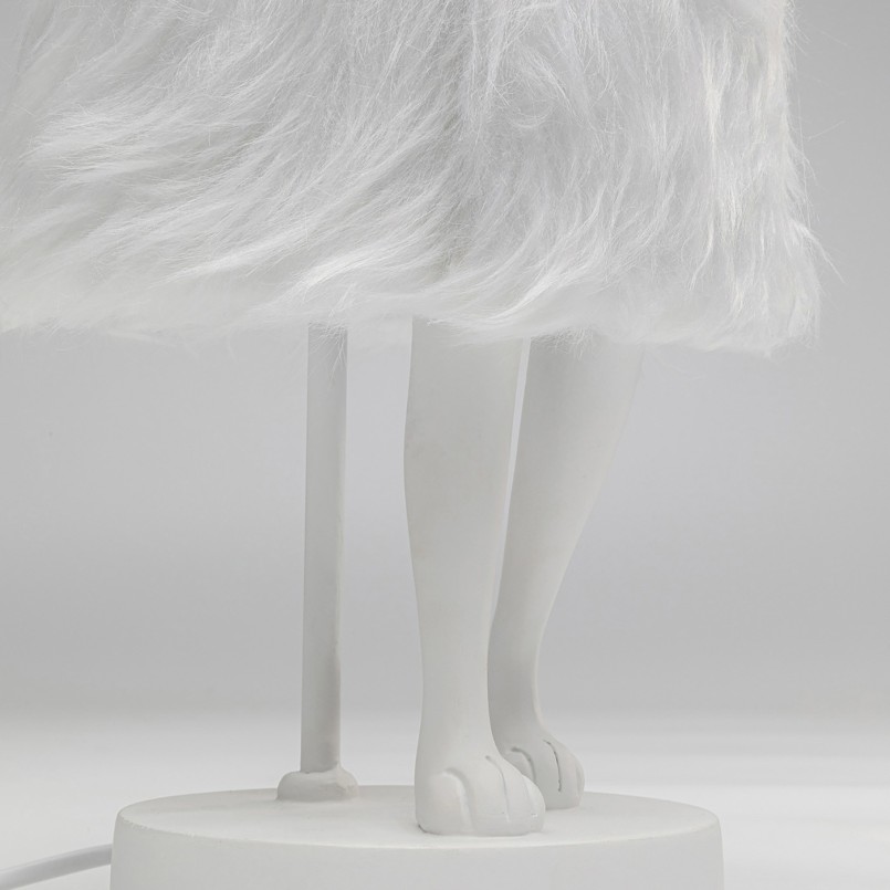Lampe lapin blanc poils longs - Animal - Kare Design