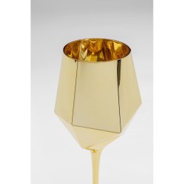 Verre à vin Diamond doré