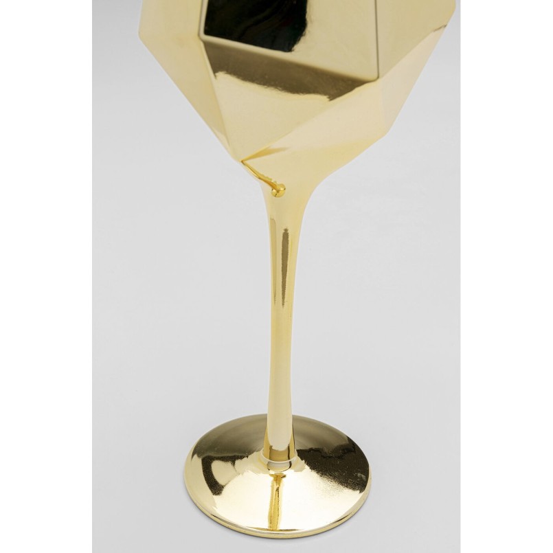 Verre à vin Diamond doré