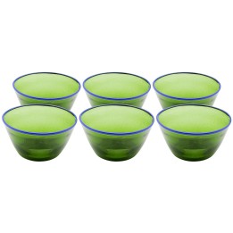 Bowl Bubbles green (6/set) Kare Design