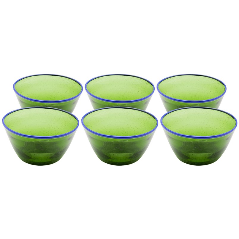 Bols verts en verre - Bubbles - Kare Design