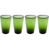 Verres à eau verts en verre - Bubbles - Kare Design