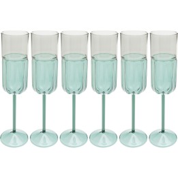 Champagne Glass Duetto (6/set) Kare Design