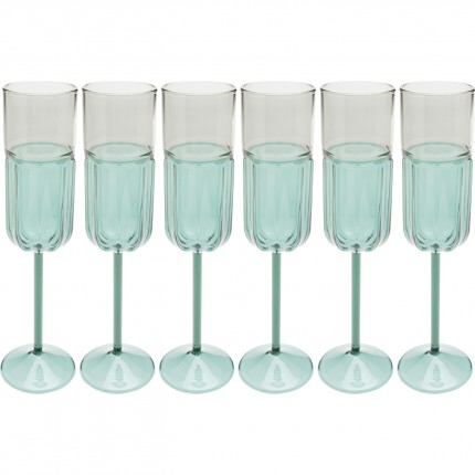 Champagne Glass Duetto (6/set) Kare Design