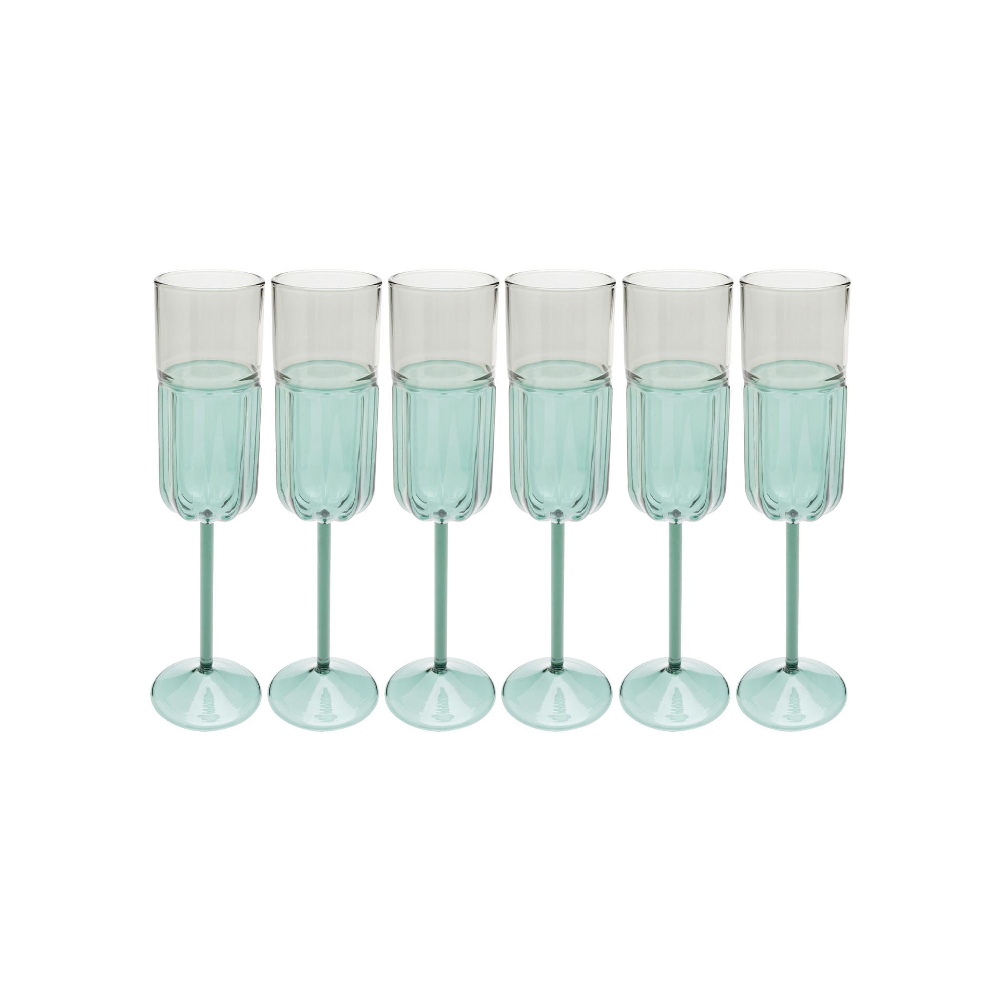Champagne Glass Duetto (6/set) Kare Design