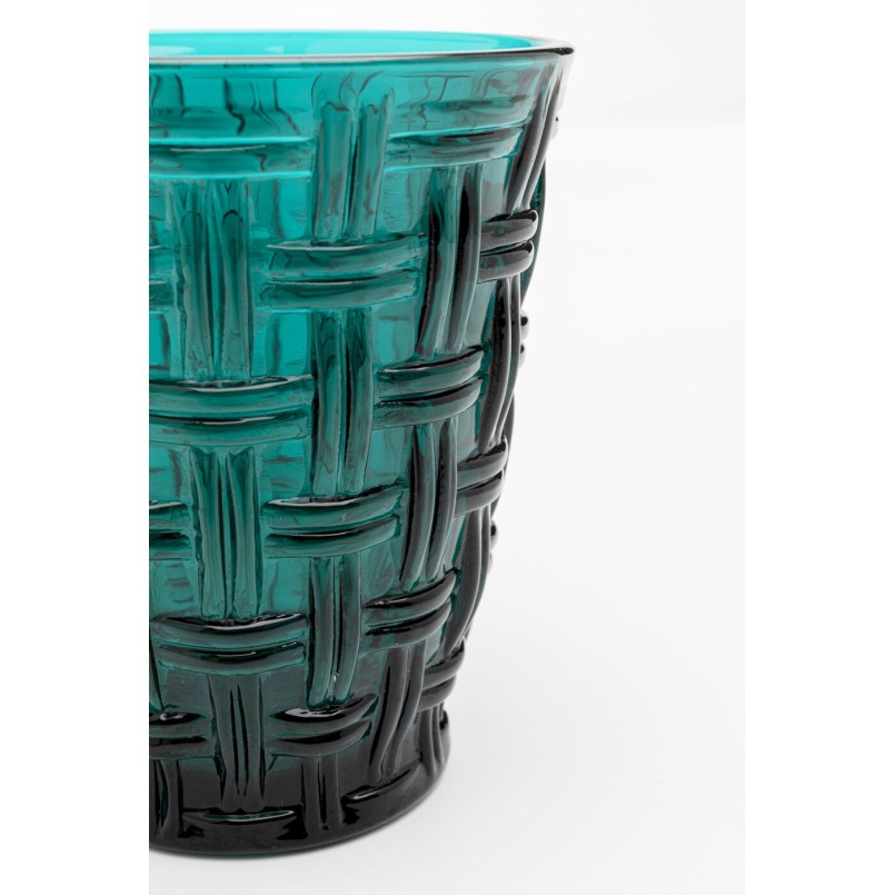Verre à eau Tissue pétrole10cm