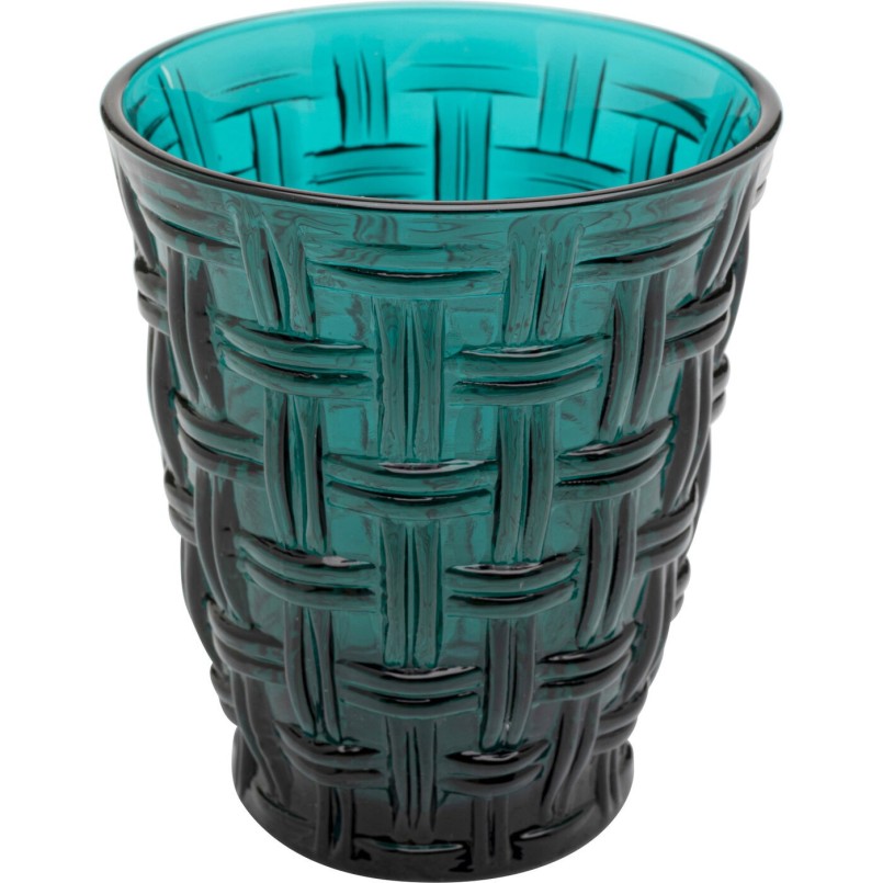 Verre à eau Tissue pétrole10cm