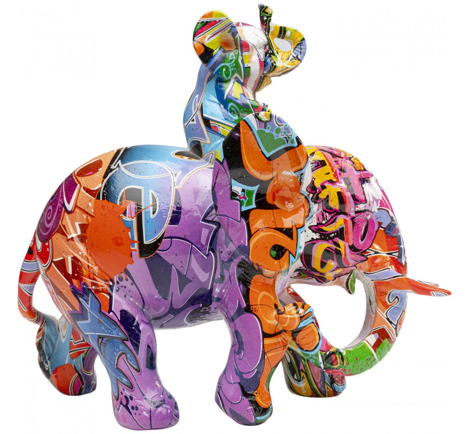 Woonaccessoires olifant Dumbo Uno graffiti Kare Design