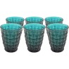 Waterglazen Tissue blauw (6/set) Kare Design