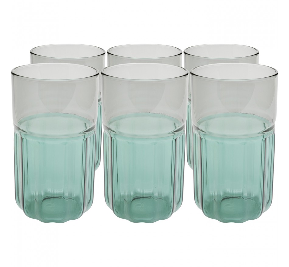 Waterglazen hoog Duetto 14cm (6/set) Kare Design
