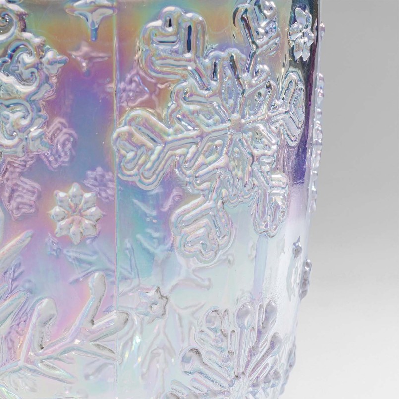 Waterglazen met sneeuwvlokken in reliëf - Ice Flowers - Kare Design