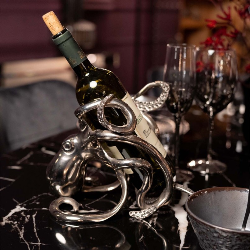 Zilveren octopus fleshouder - Kare Design