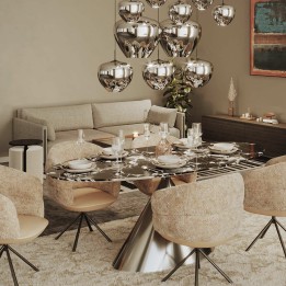 2-zitsbank in beige stof - Victor - Kare design