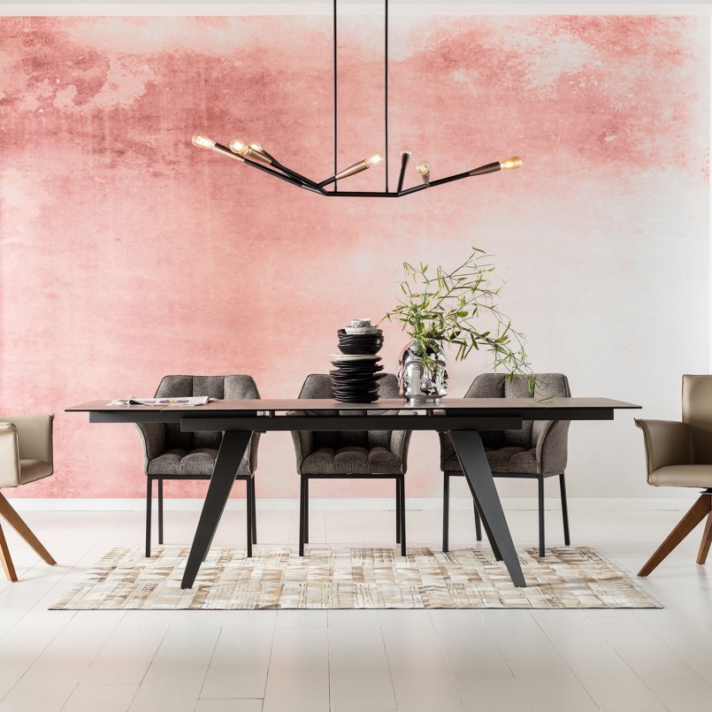 Eigentijdse bruine tafel - Amsterdam - Kare Design