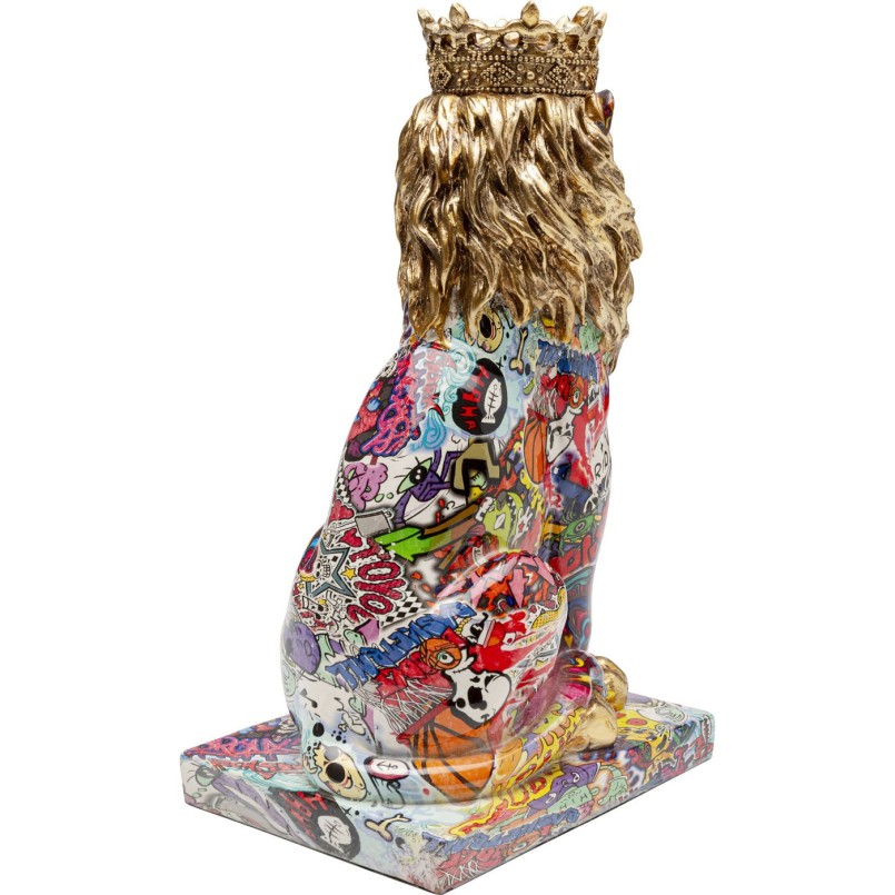 Figurine décorative Graffiti King Lion 29cm