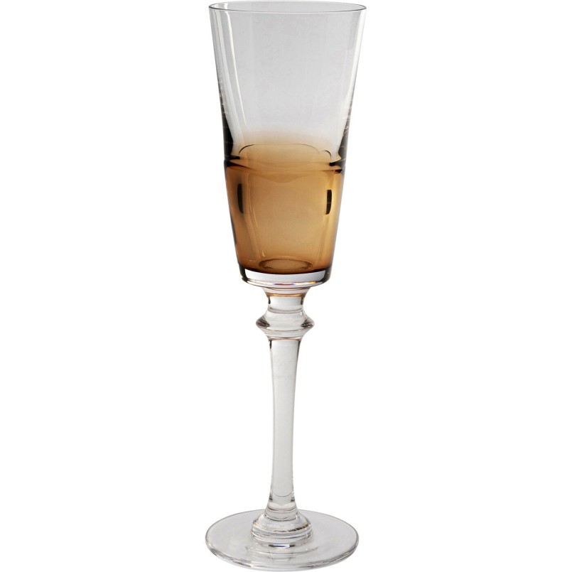 Flûte à champagne Mimi ambre 24cm