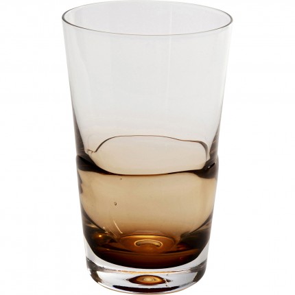 Waterglazen Mimi amber (4/set) Kare Design