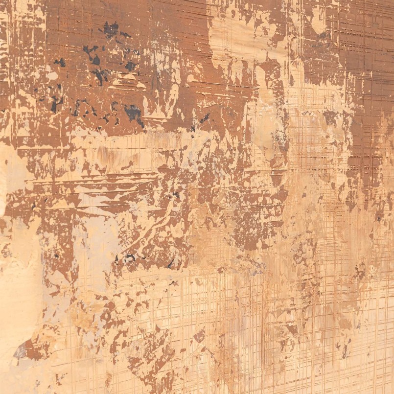 Tableau abstrait marron et noir - Silence - Kare Design