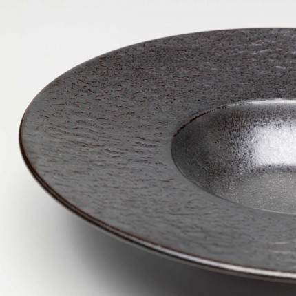 Plate Deep Cosmos Ø27cm black (4/set) Kare Design