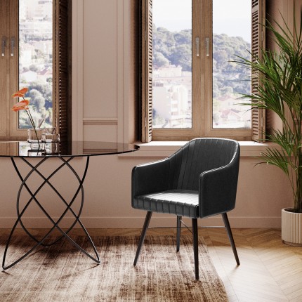 Eettafel Molekular Ø120cm zwart Kare Design