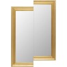 Asymmetrical gold mirror - Double Vision - Kare Design
