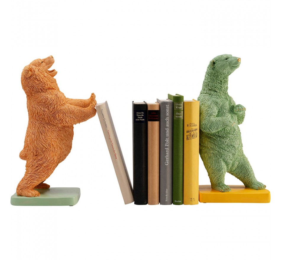 Boekensteun beren (2/Set)  Kare Design