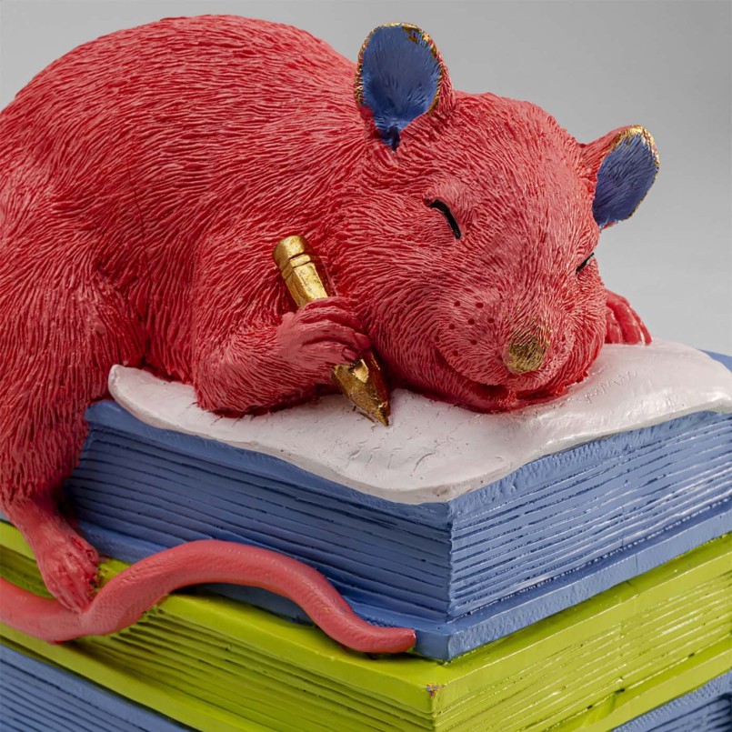 Serre-livres chien et souris rose - Kare Design
