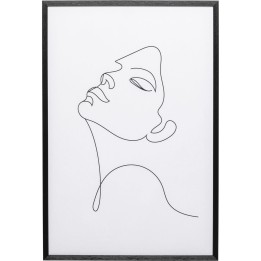 Tableau encadré Drawing Lady 63x93cm